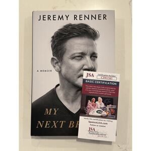 Jeremy Renner Signed Book My Next Breath JSA COA 1st GOLD LIMITED EDITION HC #3